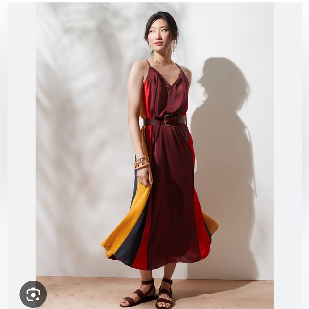 Banana Replublic color panel dress